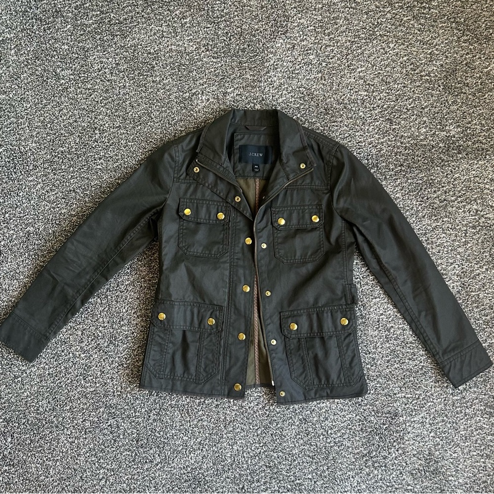 J. Crew Olive Downtown Field Jacket
